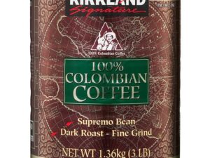 Kirkland Signature 100% Colombian Coffee, Dark Roast, 3 lbs